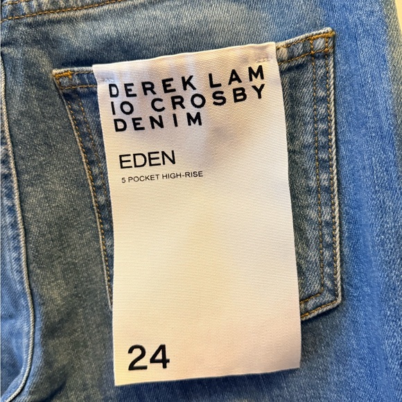 Derek Lam 10 Crosby Eden 5 Pocket High Risk Medium Dark 24 NWT - Picture 4 of 8